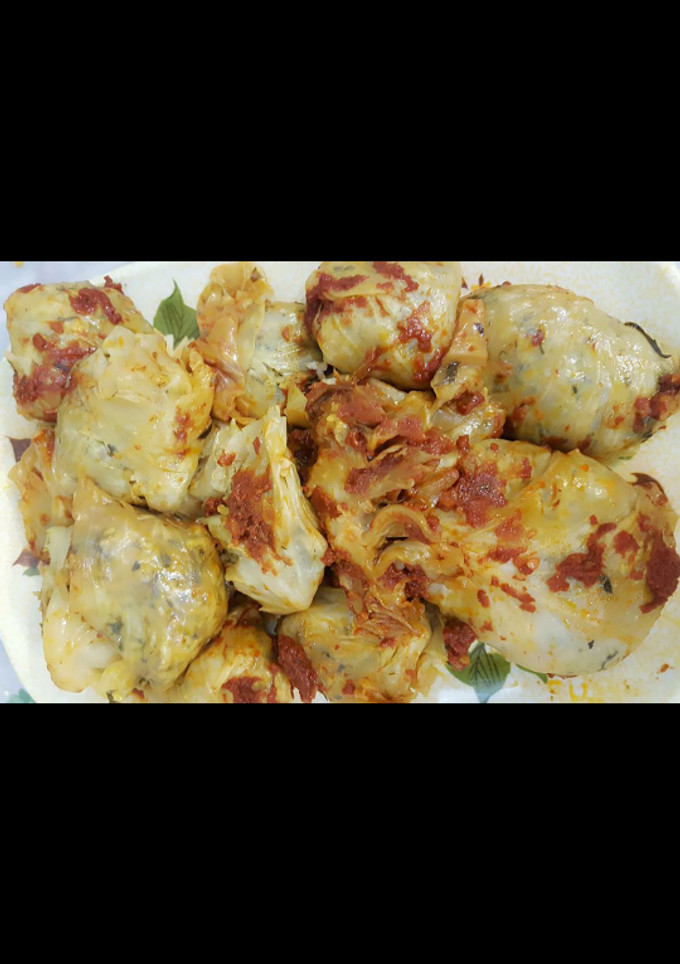 عکسی از دستور دلمه کلم برگ