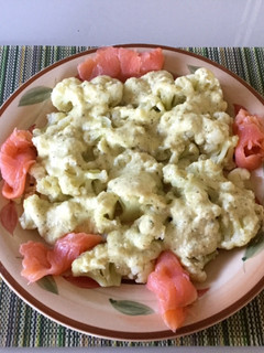 Una foto de Coliflor al pesto