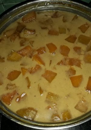 Foto resep Kolak pisang dan labu resep mertua #Ramadhanberkesan
