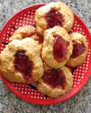 Ojitos con mermelada de frutilla y estevia