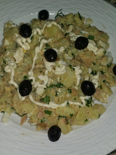 A picture of Potato and Tuna Dish.