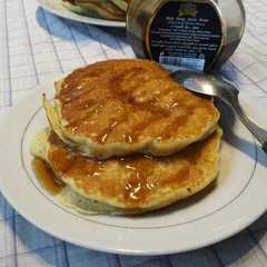 A picture of Banana n cheese pancake.
