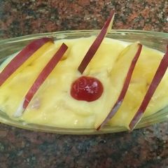 A picture of Apple kheer.