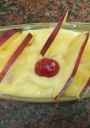 A picture of Apple kheer.