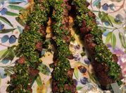 A picture of steak kebab