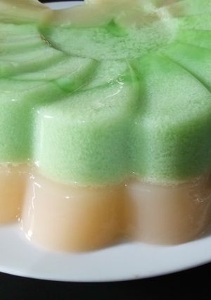 Foto resep Pudding Lumut lapis orange