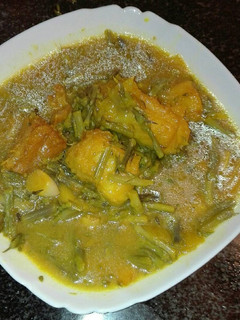 Una foto de Espárragos extemeños con bacalao