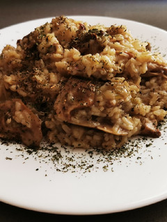 Una foto de Risotto meloso de ceps