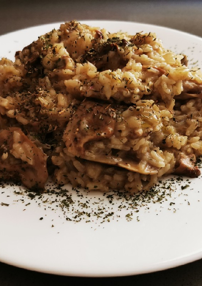 Una foto de Risotto meloso de ceps