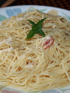 Una foto de Spaghetti a lo alfredo