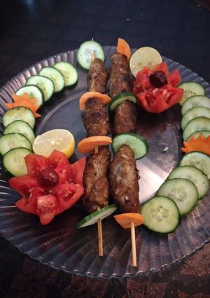 A picture of Cheesy Beef stick kabab.