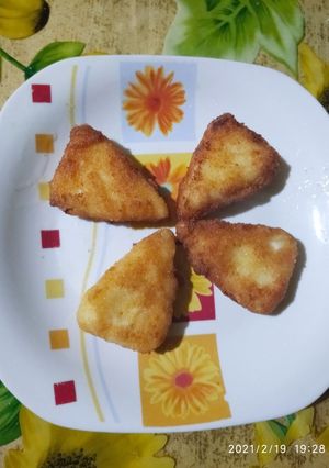 Une photo de Bouchées de fromage pané