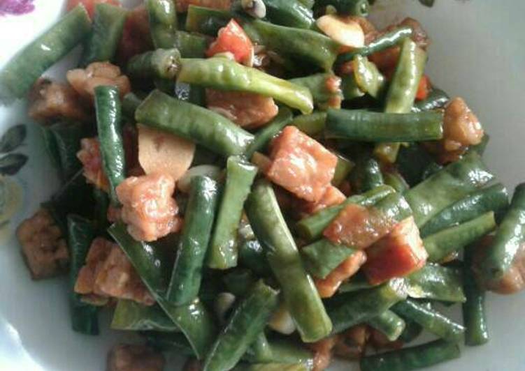 Tumis Kacang Panjang mix Tempe (#PR_Kacangpanjang)