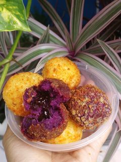 Foto resep Bola Ubi Ungu isi coklat