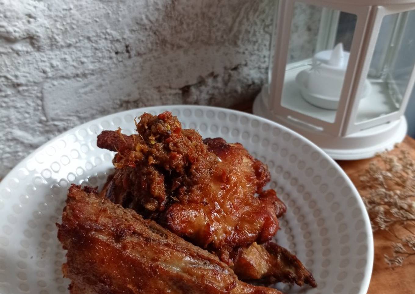 Ayam Goreng Bumbu Item |ala Madura