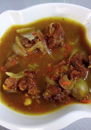 A picture of Local pepper soup.