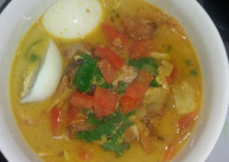 Resep Soto ayam santan, Enak Banget