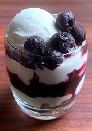 A picture of Blueberry & Yoghurt Parfait Dessert.