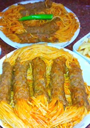 صورة لوصفة معكرونة ملفوفه بالكفته