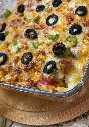 A picture of Pizza fries.