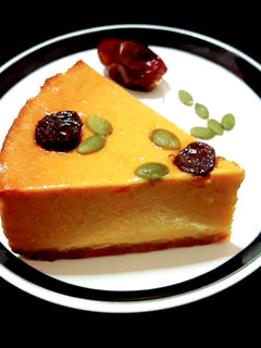A picture of Pumpkin Cheesecake (Healthy Recipe with Low Sugar, No Added Sugar).