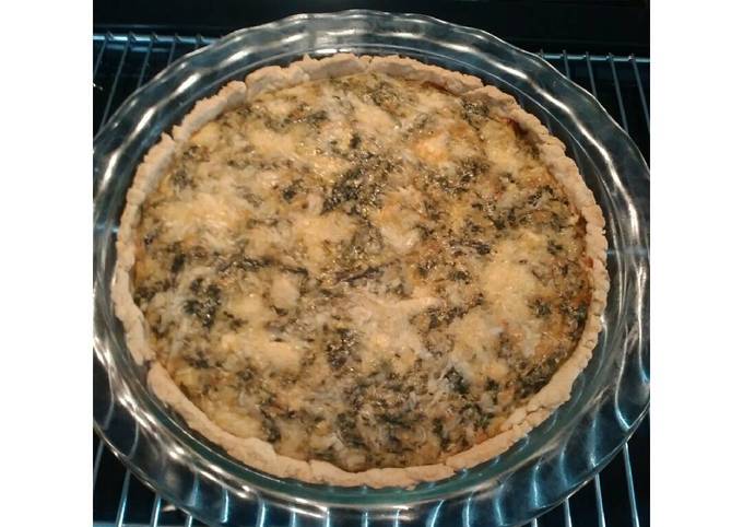 Quiche Bayam simple