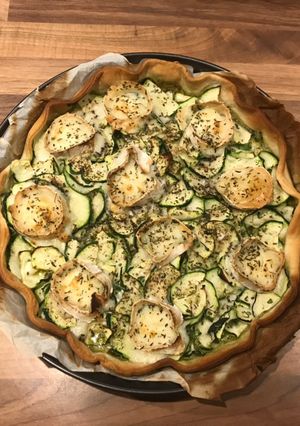 Une photo de Tarte aux courgettes