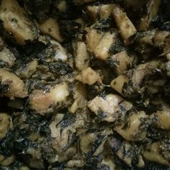 A picture of Fenugreek potato veg(methi).