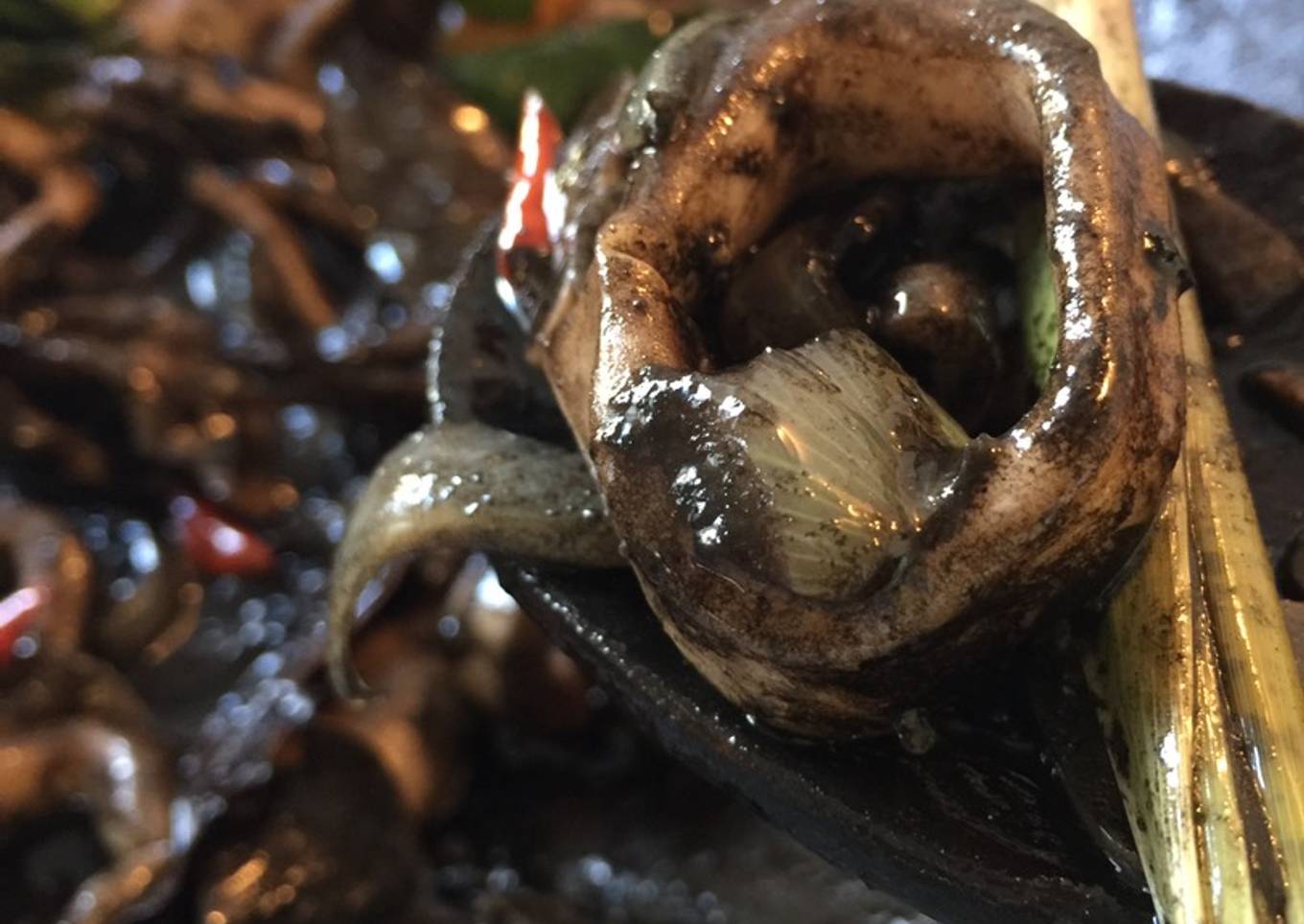 Cumi Hitam Pedas Tanpa Saus Tiram