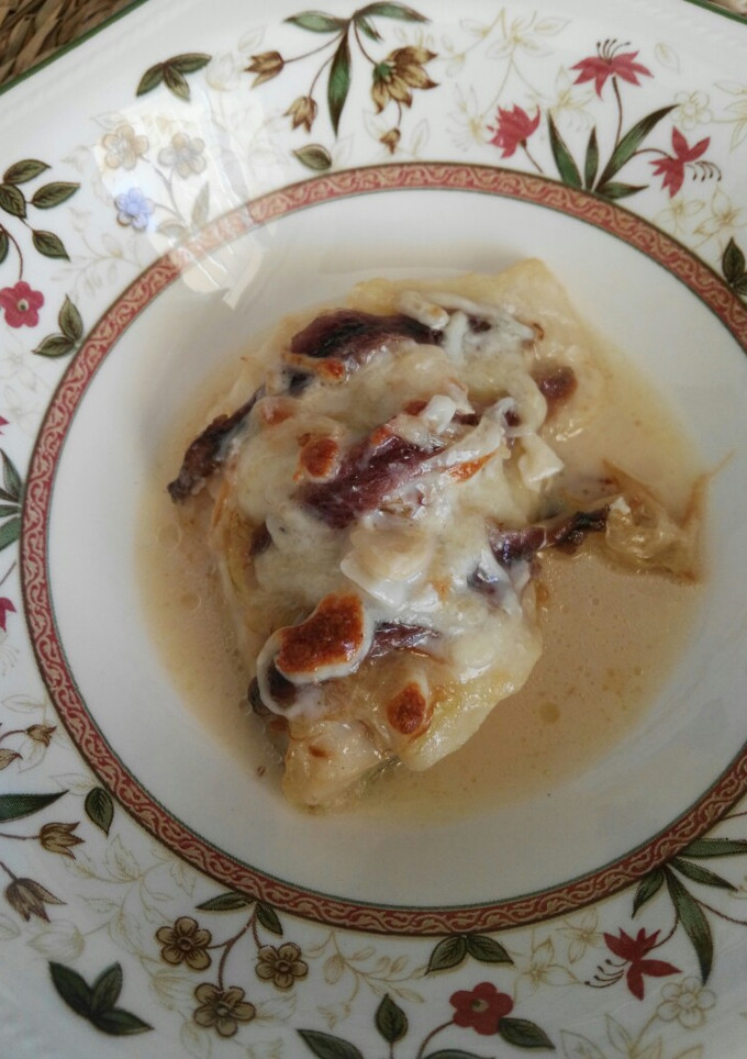 Una foto de Bacalao al horno con anchoas