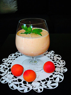 Una foto de Mousse de albaricoque