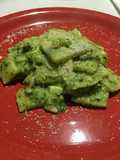 Testaroli con il pesto all'etrusca