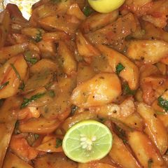 A picture of Chips Masala. #themechallenge.