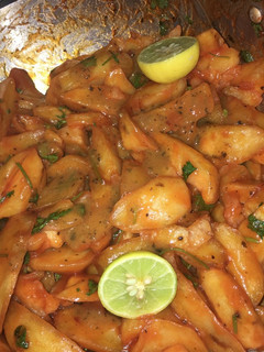 A picture of Chips Masala. #themechallenge.
