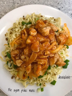 Foto resep Mie ayam pedas manis
