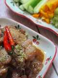 Mắm ruốc kho thịt đơn giản