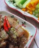 Mắm ruốc kho thịt đơn giản