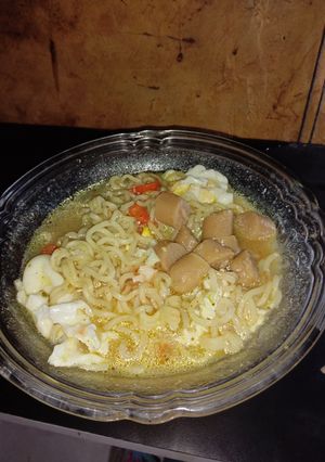 Foto resep Mie soto sostel pedas
