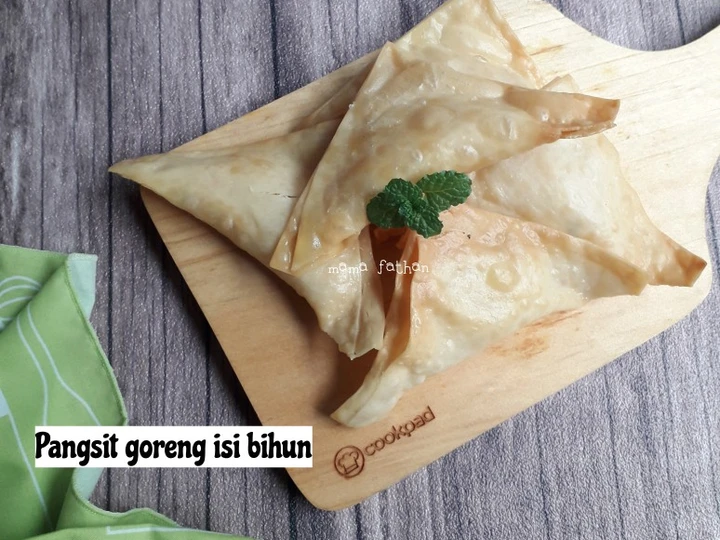 Cara Mudah Membikin Resep  Pangsit goreng isi bihun yang Bikin Ngiler, Sempurna