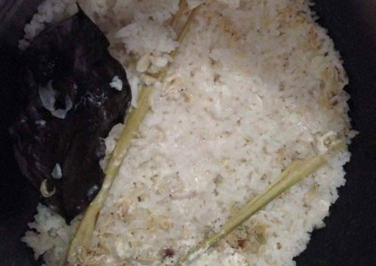 Nasi liwet rice cooker, sederhana simpel dan mudah