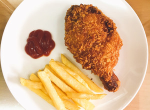 Hình của món Đùi gà chiên xù (giống gà KFC).