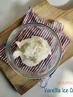 Foto resep Es Krim Vanila Homemade