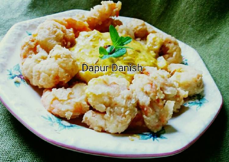 Rahasia Membuat Udang goreng saus telur asin yang Renyah