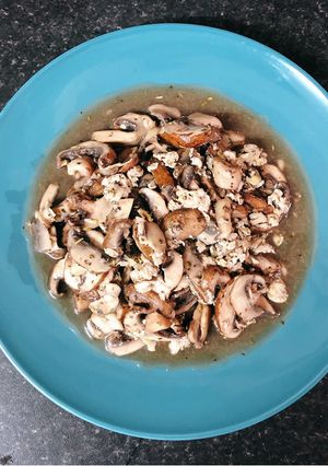 奶油蘑菇炒蛋 的食譜成品照片