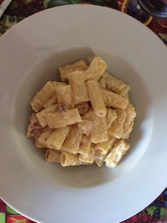 Una foto de Pasta carbonara