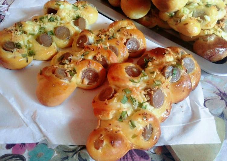 Roti Sosis - Sausage Hotdog Bun #Recook_TintinRayner