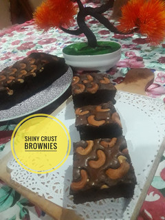 Foto resep Shiny crust brownies