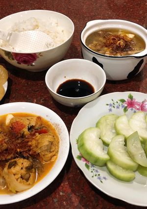 Hình của món Mâm cơm chay ngày rằm.
