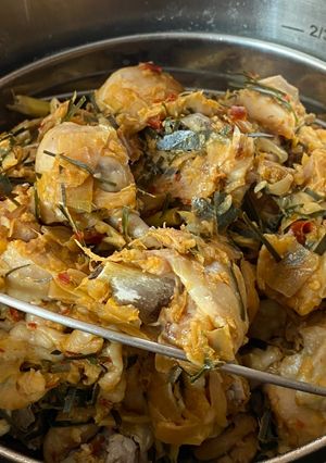 รูปของ ไก่สมุนไพร นึ่งหม้อแรงดัน