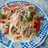Tallarines con vegetales